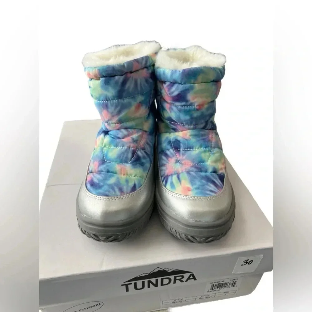 NIB Tundra Bethel Rainbow Little Kid Snow Boots size 2